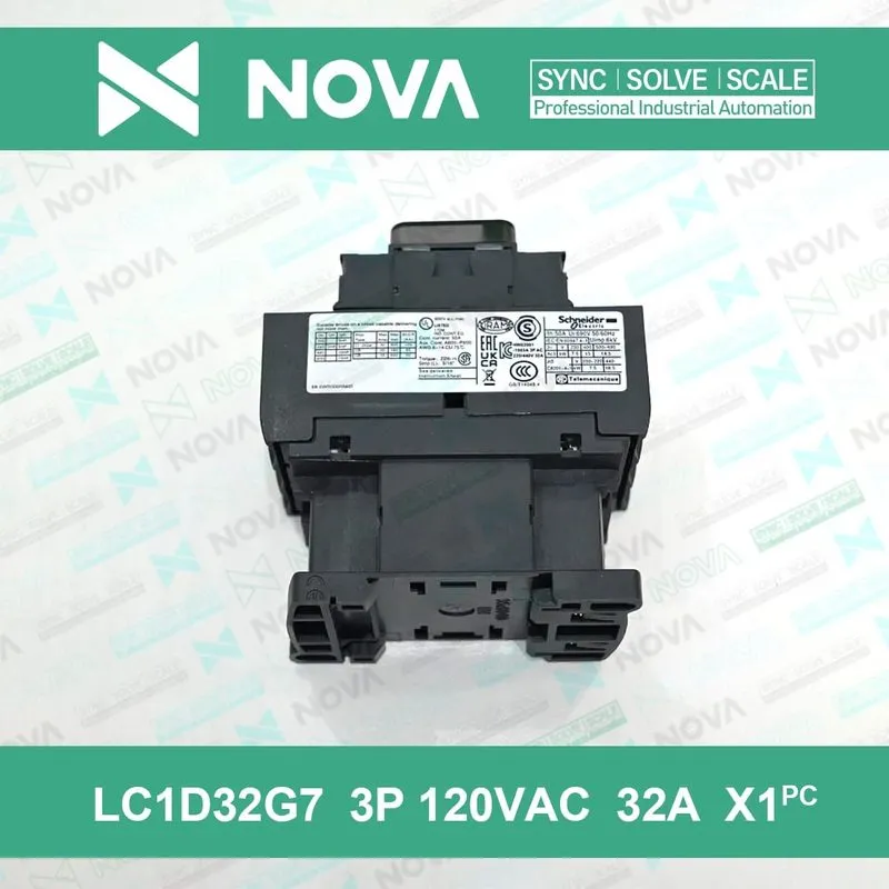 Контактор Schneider LC1D32G7 3P AC Contactor, 32A AC-3, 120V AC Coil, Max 690V — фото лота 4