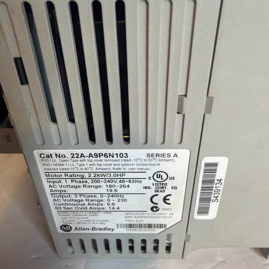 Фото лота 22A-A9P6N103 от продавца №58013