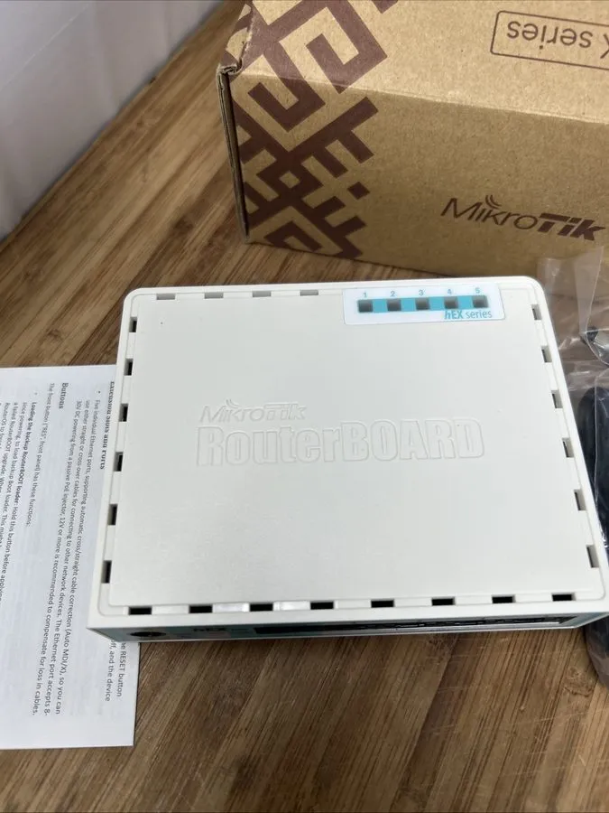 Маршрутизатор ROUTERBOARD Hex Lite 5 Ports Router 5 X 10/100 Poe OSL4 RB750r2 MI