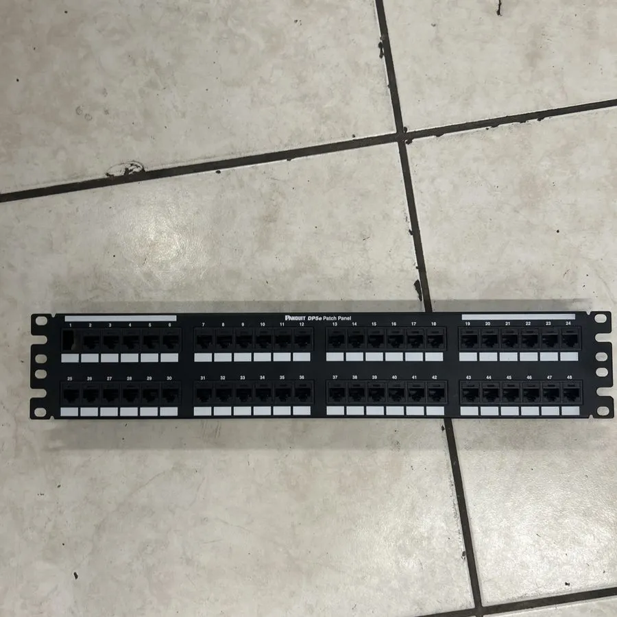 Патч-панель Panduit DP485E88TGY Punchdown Patch Panel Category 5E Flat 48-Port 2