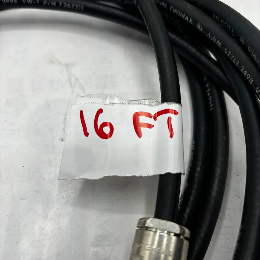 Разъём BELDEN 9207 100 OHM Twinax Network Cable 16 FT Amphenol Connector 82-5589