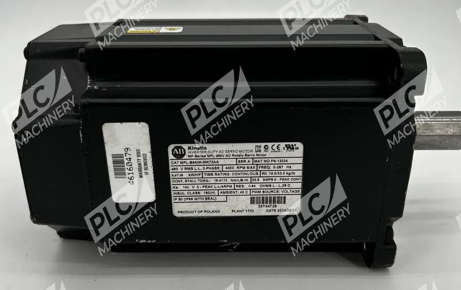 Серводвигатель Allen Bradley MPL-B540K-MK72AA Servo Motor — фото лота 1
