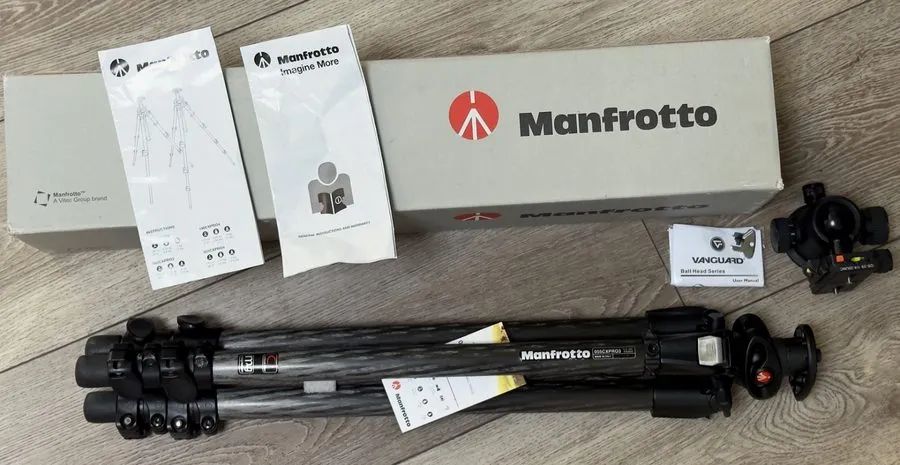 Оборудование видеонаблюдения EXC:Manfrotto 055CXPRO3 CF Tripod/679B Monopod/Vang — фото лота 1