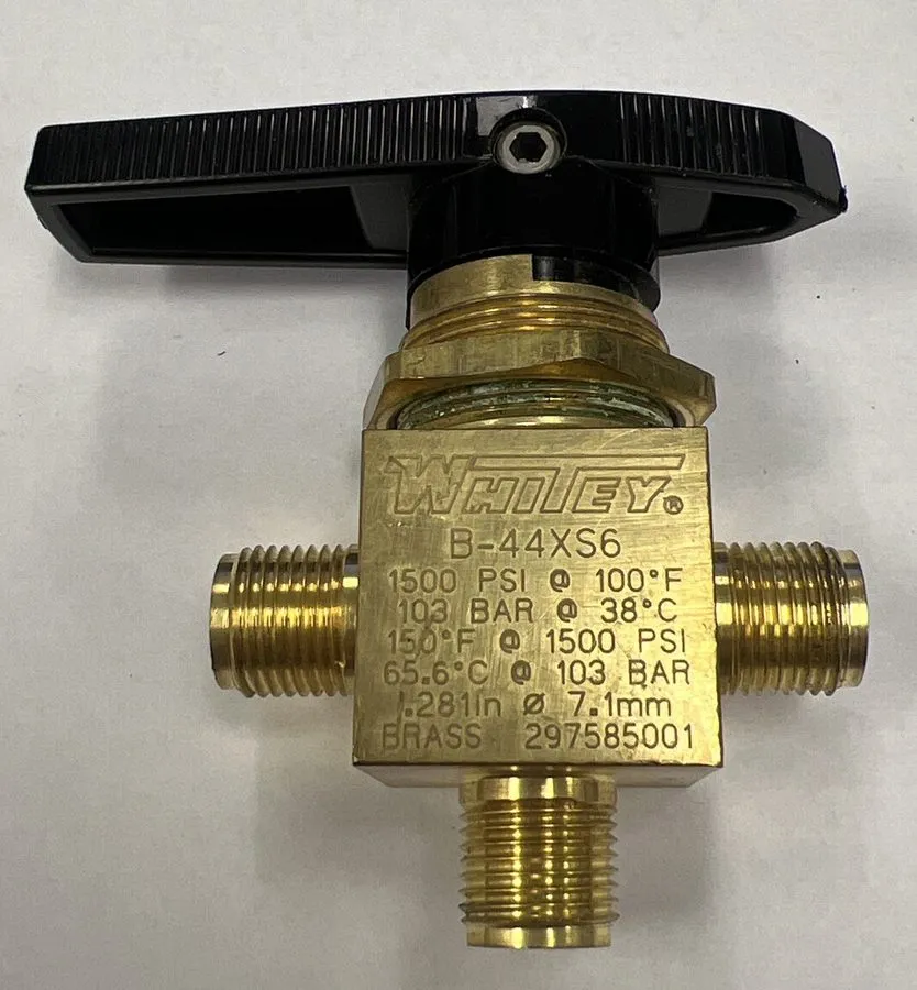 Клапан Brass swagelok valve B-44XS6 1/2 in tube OD