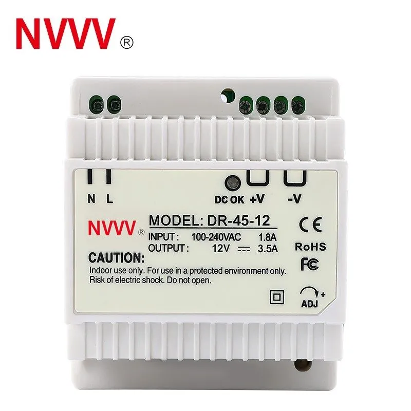 Блок питания 4A Industrial DIN Rail Power Supply,DR-45-12 12V 45W Single Output  — фото лота 1