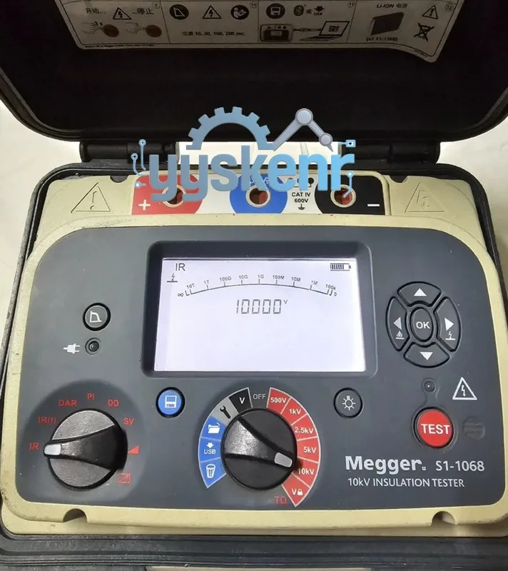 Тестер MEGGER S1-1068 10KV INSULATION TESTER W/ LEADS & CHARGER