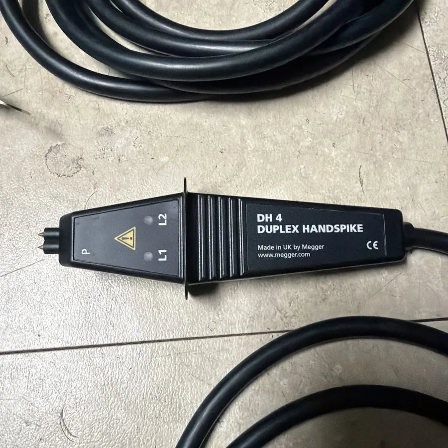 Тестер Megger DH4-C (1006-444) Duplex Connect Handspike Lead Set, 1.5m — фото лота 2