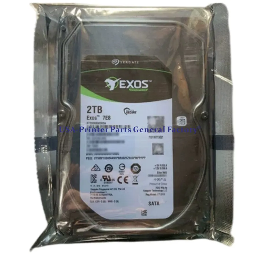 Жёсткий диск Seagate Exos 7E8 ST2000NM000A 2TB 3.5" SATA 7200RPM Enterprise Hard