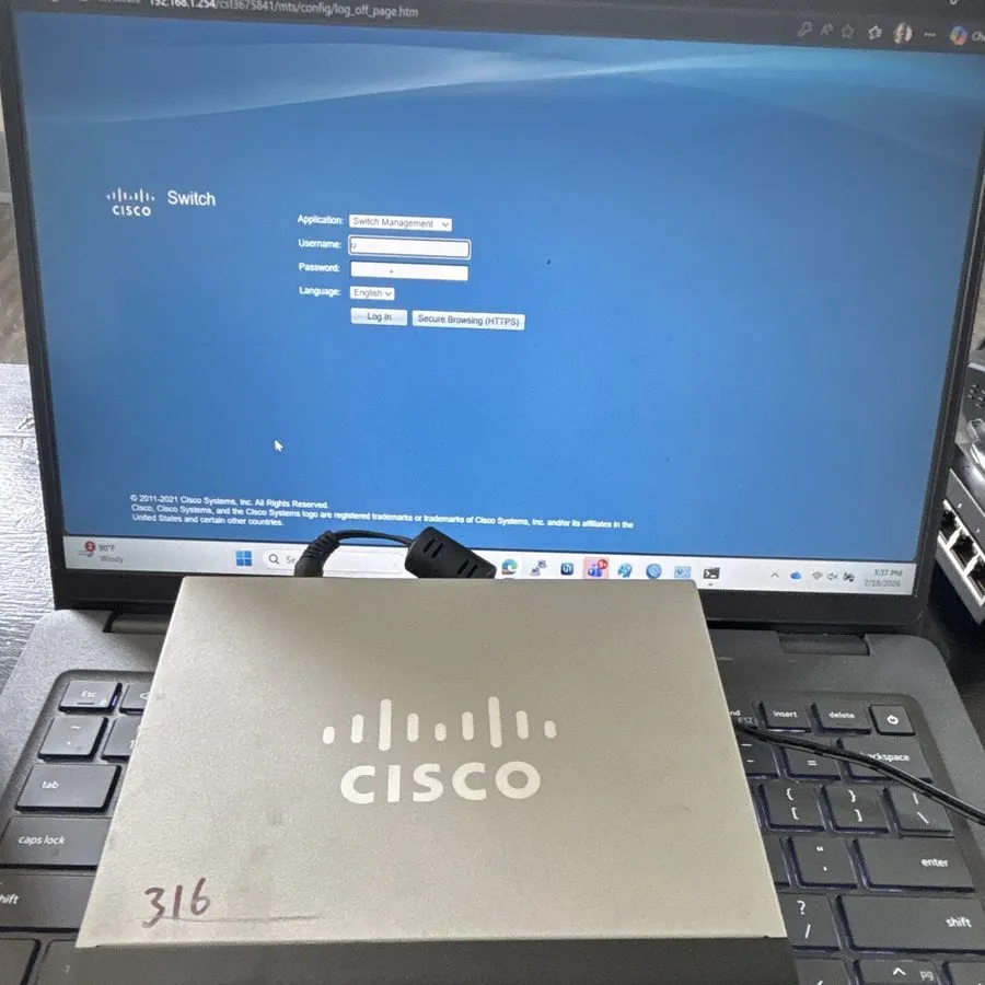 Коммутатор Cisco SG250-08 8 Port Gigabit Smart Switch Unclaimed