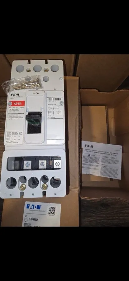 Автоматический выключатель x HJD3225 Cutler Hammer 600V 225A 3 pole circuit brea — фото лота 1