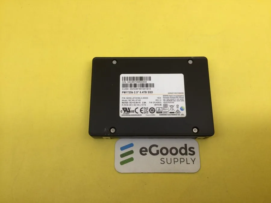 SSD-накопитель MZ-WLL6T4B SAMSUNG PM1725b 6.4TB NVME PCIE 3.0X4 U.2 2.5in SSD MZ — фото лота 1
