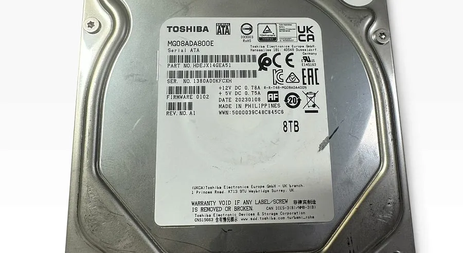 Жёсткий диск Toshiba MG08ADA800E 8TB 3.5 SATA HDD 7200rpm 827h HD Tune Checked