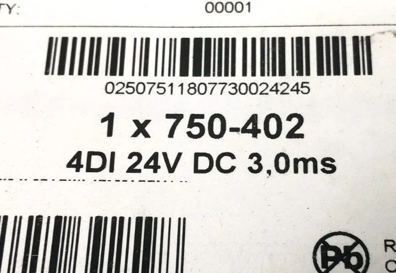 Модуль ввода-вывода Wago 750-402 Input Module 4DI 24VDC 3.0Ms