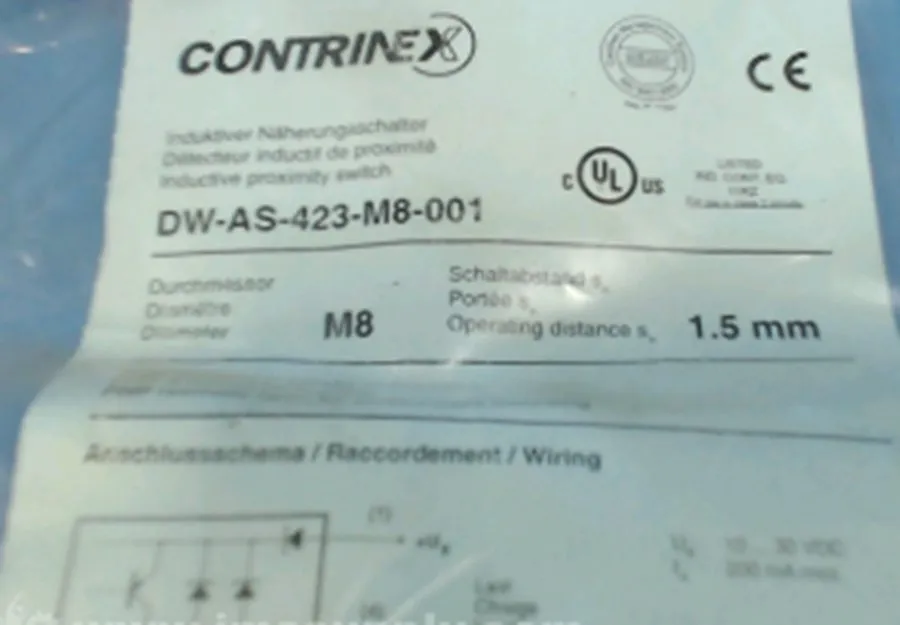 Индуктивный датчик CONTRINEX DW-AS-423-M8-001 Inductive Sensor