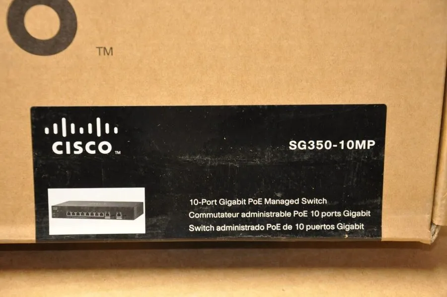 Коммутатор Cisco SG350-10MP 10-port Gigabit PoE+ Managed Switch
