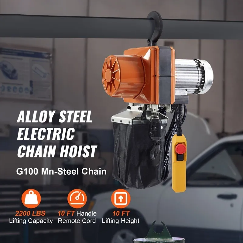 Таль 2200lb Chain Hoist G100 10ft Height Wired Remote 10ft/min