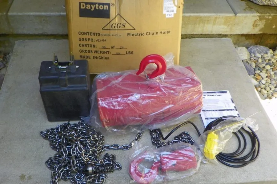 Таль CM Lodestar Model R 2 Ton 4000LB Electric Chain Hoist 8FPM 3Ph 230/460V 20' — фото лота 1