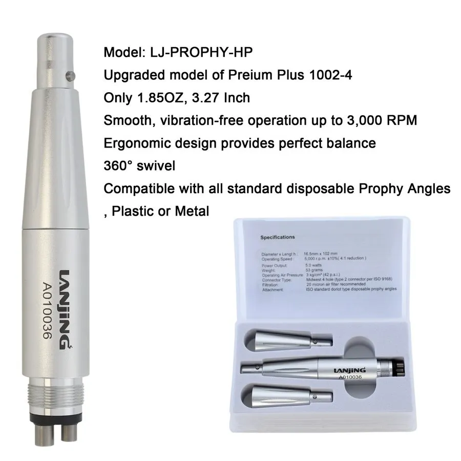 Стоматологический наконечник Dental Hygiene Prophy Handpiece Straight 4:1 Nose C — фото лота 2