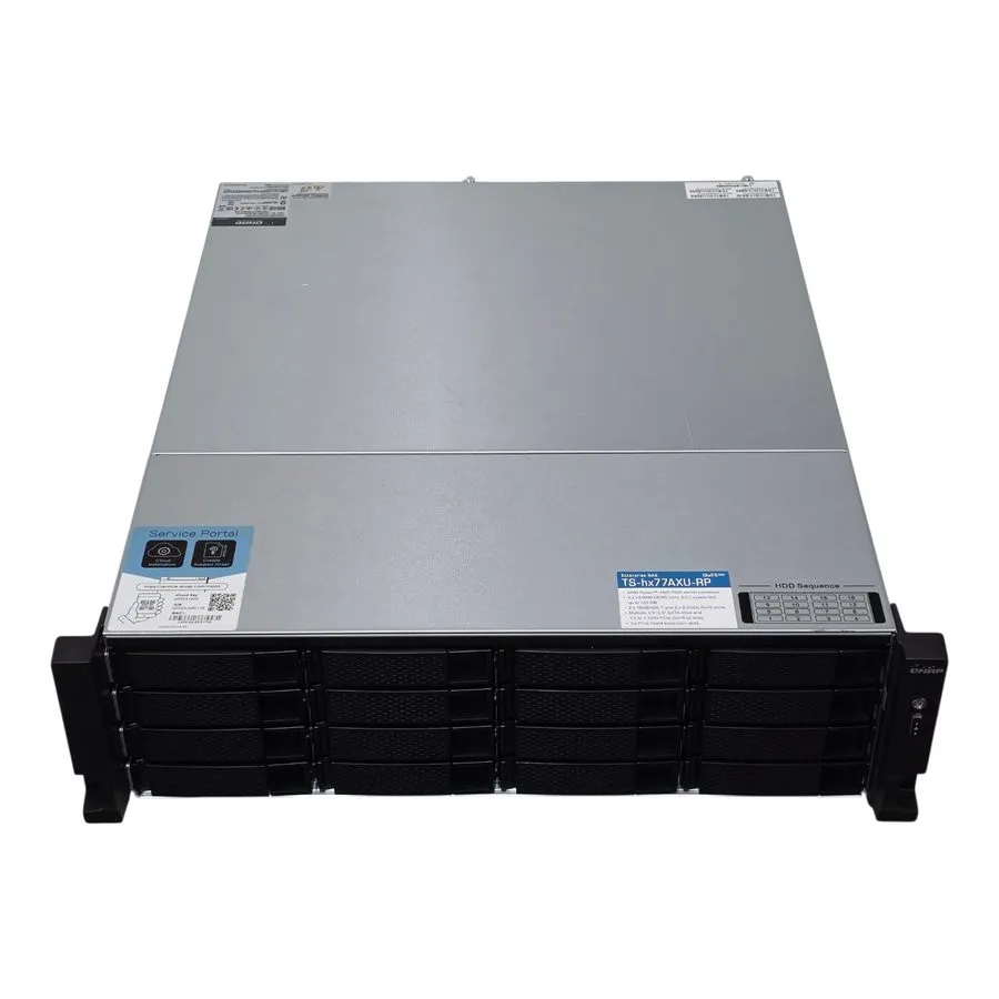 Сетевое хранилище QNAP TS-h1677AXU-RP 16-Bay 3U Rackmount NAS Enclosure,R7 7000,
