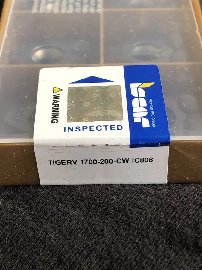 Режущий инструмент Iscar TIGERV 1700-200-CW IC808 Carbide Deep Grooving Insert 1 — фото лота 2