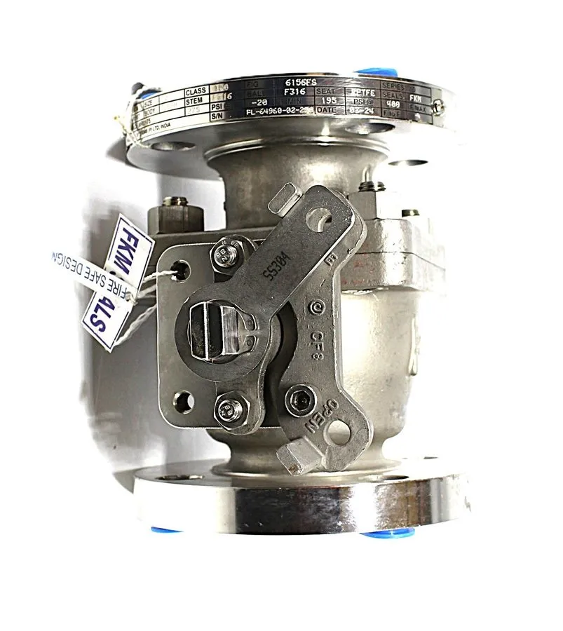 Клапан Warren 6156FS 2” 150 CF8M Flanged Ball Valve Fire Safe Stainless Steel