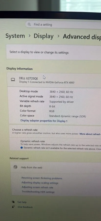 Монитор Dell UltraSharp 27" 4K Thunderbolt 4 Hub Monitor U2725QE 120Hz IPS Black