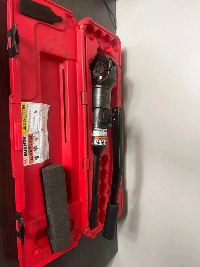 Электрооборудование Burndy Y644HSXT Hydraulic Manual Operated Crimper Dieless Cr — фото лота 1