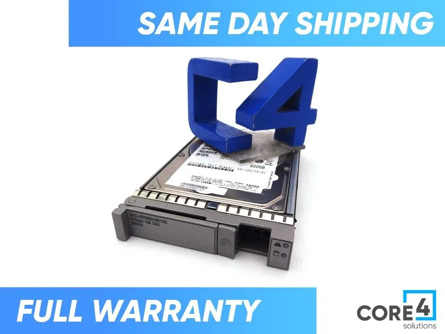 Жёсткий диск CISCO 900GB 10K 12G 2.5INCH SAS HDD UCS-HD900G10K12G WIPED