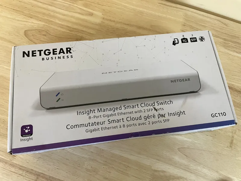 Коммутатор Netgear Insight Vizn GC110 8 port Lan + 2 x SFP Smart Cloud Managed S