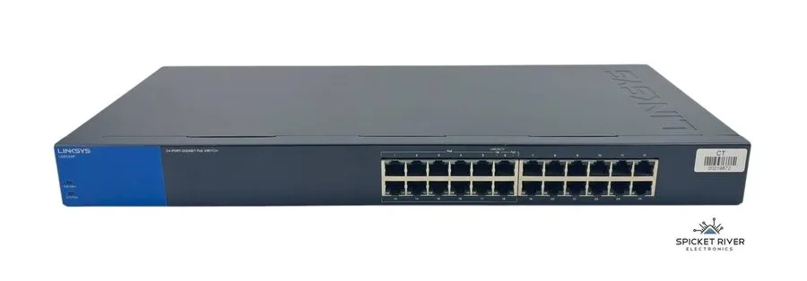 Коммутатор Linksys LGS124 24-Port Business Gigabit PoE+ Switch Black