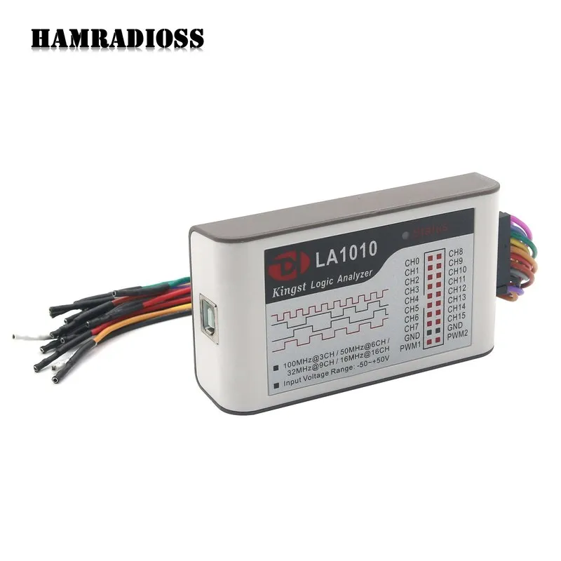 Логический анализатор Kingst LA1010 Logic Analyzer USB2.0 16M 16CH 10G MCU ARM F