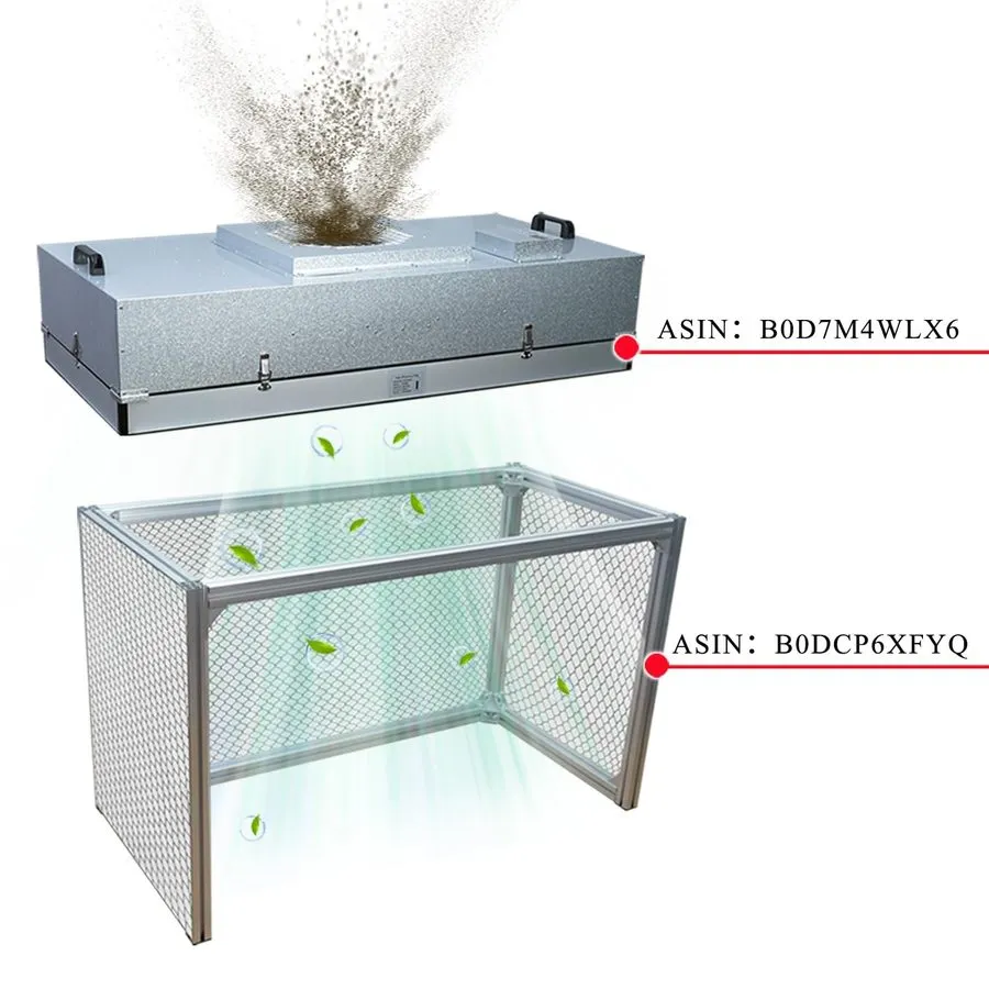Ламинарный бокс HEPA H14-Filter Laminar Flow Hood Updated FanFilter Unit Include