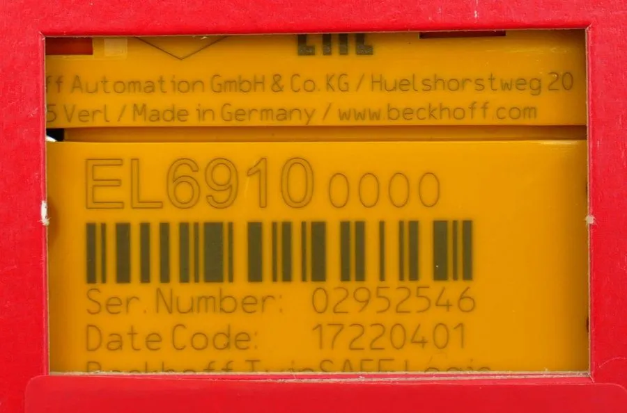 Модуль ввода-вывода EL6910 BECKHOFF EtherCAT Terminal