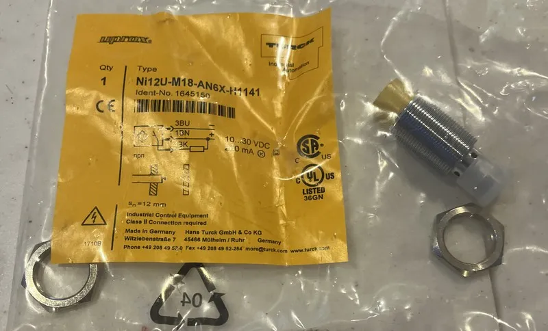 Датчик приближения TURCK #NI2U-M18-AN6X-H1141 PROXIMITY SENSOR #1645150