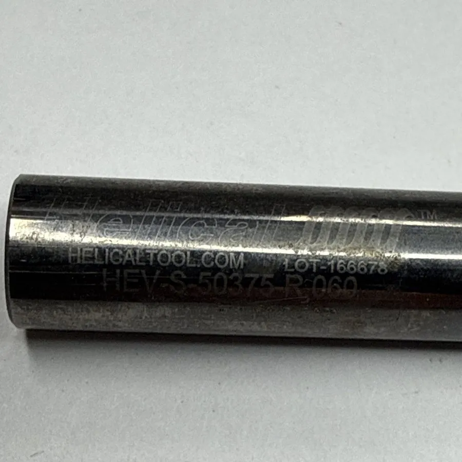 Режущий инструмент Helical Tool HEV-S-50375-R.060 1/2” Solid Carbide End Mill — фото лота 1