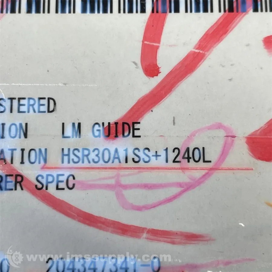 Линейная направляющая THK HSR30A1SS+1240L Linear Guide Assembly FNOB
