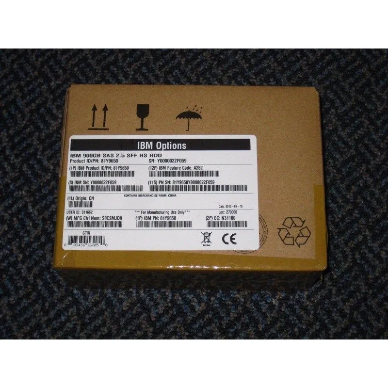 Жёсткий диск IBM 81Y9651 900GB 81Y3805 10K 81Y9650 6Gbps SAS 2.5" SFF HS HDD Har