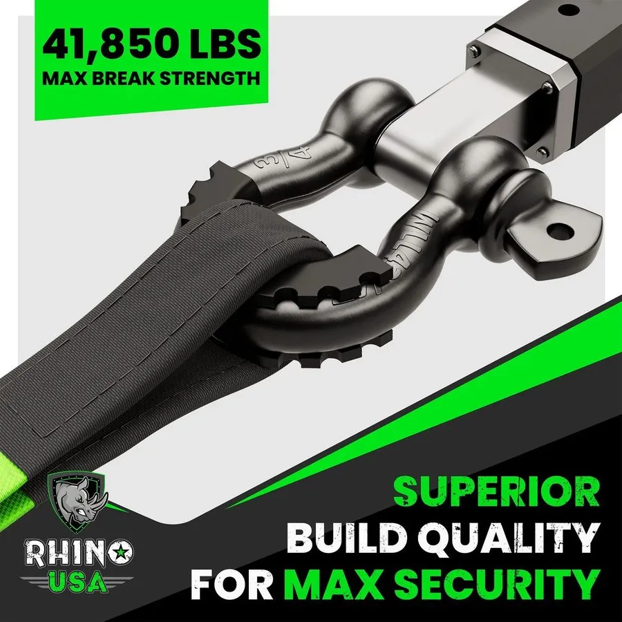 Такелажная скоба Rhino USA G-SHACK-2 3/4" D-Ring Shackle Set (2-Pack) Black — фото лота 1