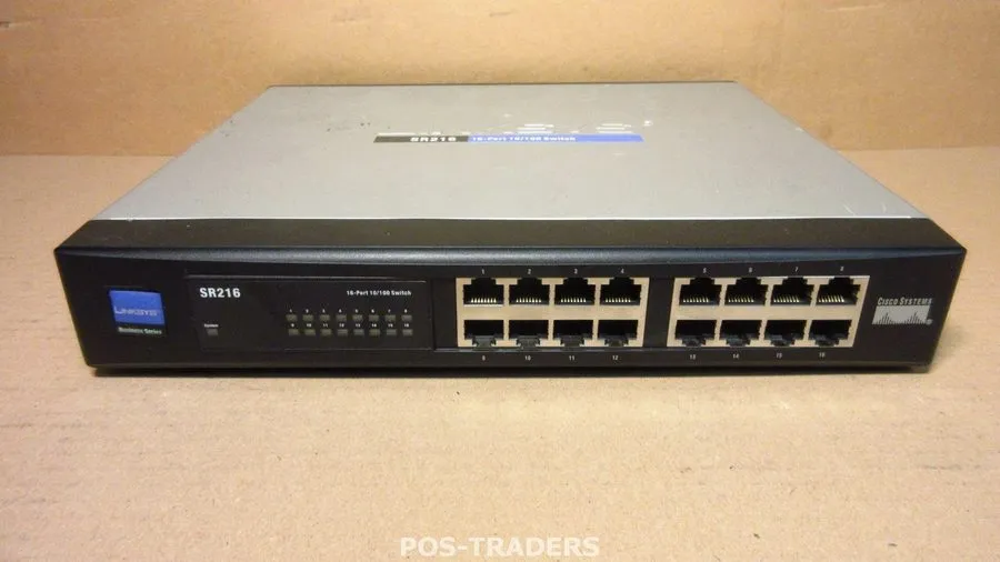 Коммутатор CISCO SYSTEMS SR216 LINKSYS 16 PORT 10/100 SWITCH 115 VAC