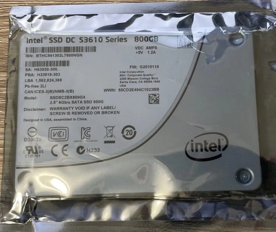 SSD-накопитель Intel DC S3610 Series 800GB SATA 6Gb/s 2.5inch Internal SSD SSDSC