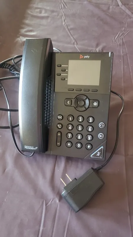 IP-телефон Polycom VVX 250 IP Phone 2201-48820-001 w/ 5V AC Adapter Factory Rese