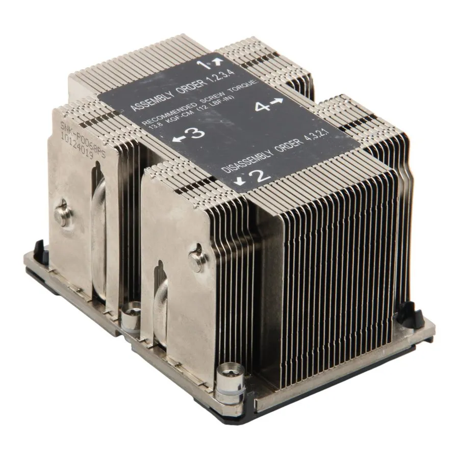 Радиатор Supermicro SNK-P0068PS LGA3647 2U Passive CPU Cooler Heatsink — фото лота 1