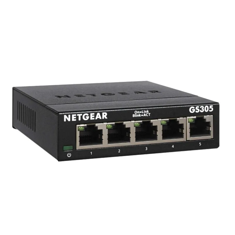 Коммутатор NETGEAR GS305300PAS 5 Port Gigabit Ethernet Unmanaged Switch