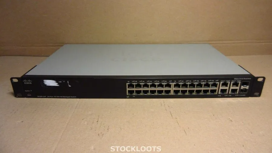 Коммутатор Cisco SF300-24P 24-Port 10/100 PoE Managed Ethernet Switch