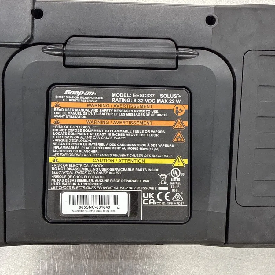 Диагностический сканер Snap-on Tools EESC337 SOLUS + Plus Automotive Scanner 25.