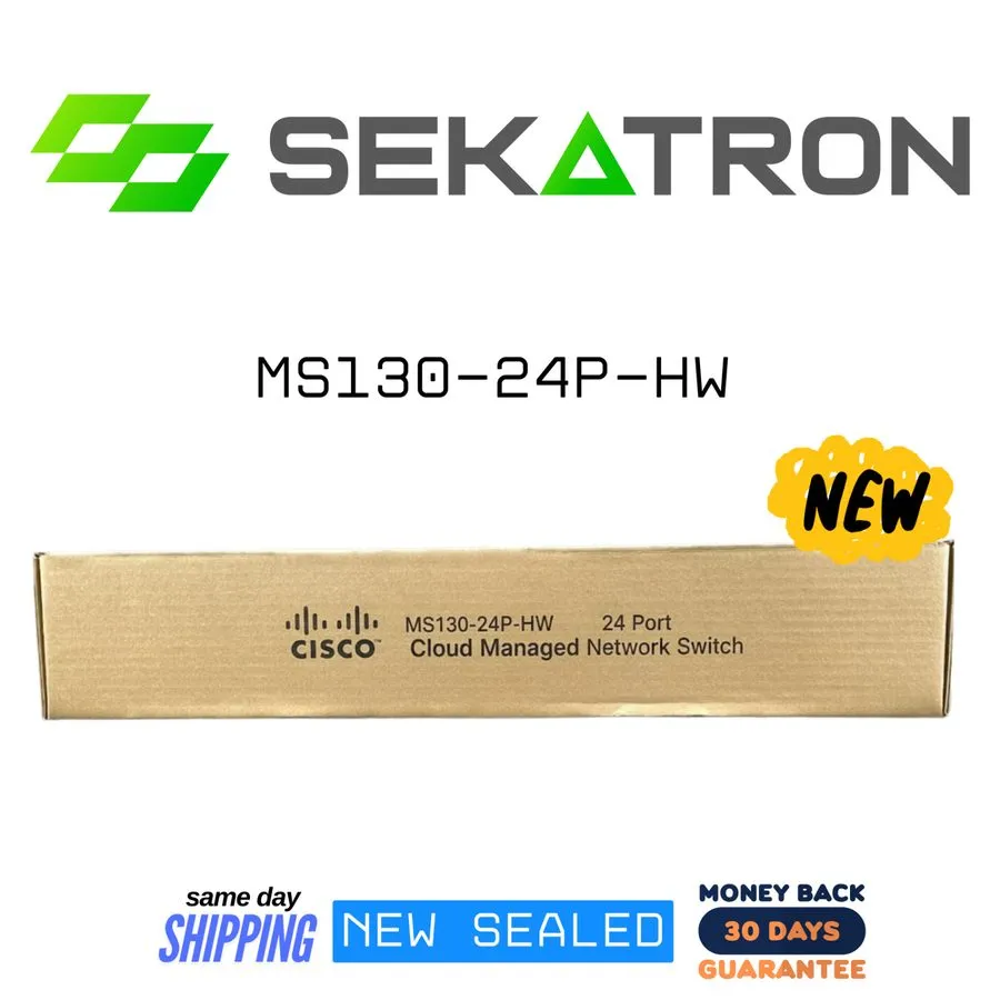 Коммутатор Cisco Meraki MS130-24P-HW CLOUD MANAGED 24GE 370W POE SWITCH