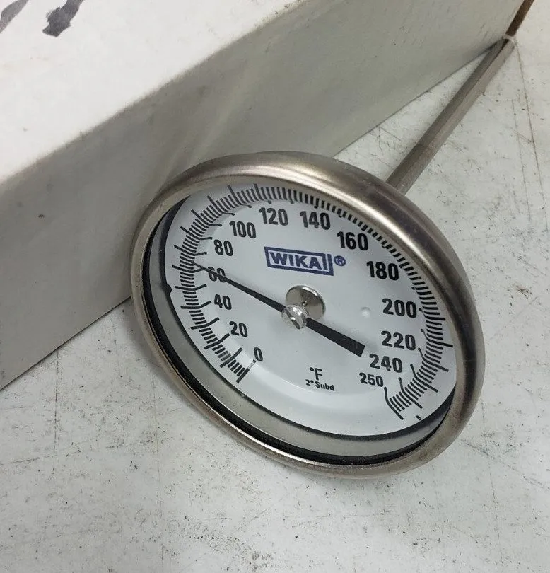 Трубопроводная арматура WIKA TI.33 Bimetal Thermometer 33-113 31084 3" Dial 1/2" — фото лота 1