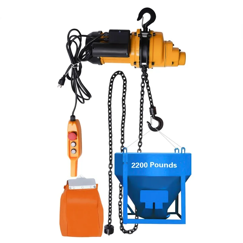 Таль 2200lbs/1Ton Electric Chain Hoist Single Phase Double Chain Crane Hoist 13' — фото лота 2