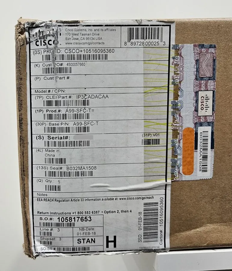 Коммутатор Cisco A99-SFC-T Switch