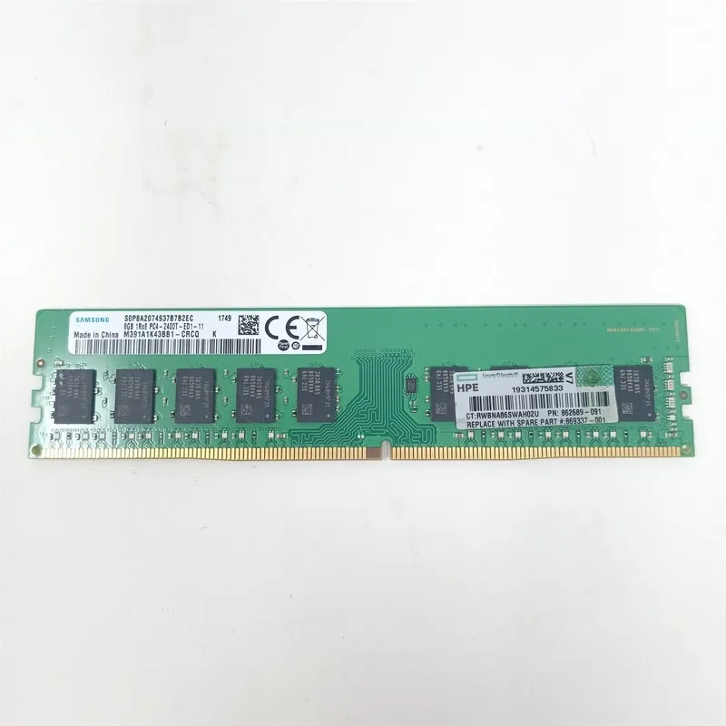 Сервер 8GB 1Rx8 PC4-2400T-ED1-11 Server ECC RAM M391A1K43BB1-CRCQ Samsung